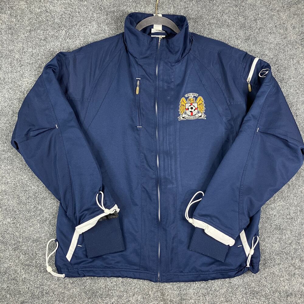 Xara Soccer Jacket Mens‎ Medium Navy Full Zip Athletic Track Sportswear